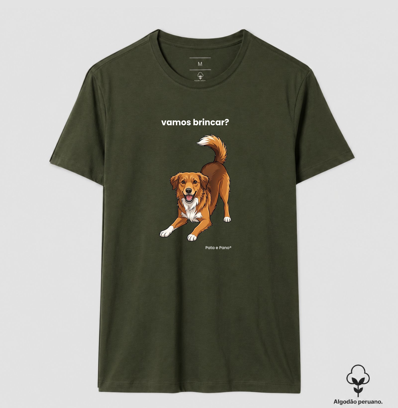 CAMISETA ALGODÃO PERUANO NOSSO MASCOTE BRINCAR - Imagem 5