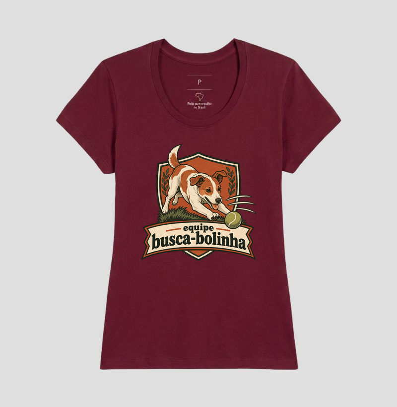 Camiseta Cachorro Bolinha "equipe busca-bolinha" | Pelo & Pano - Imagem 19