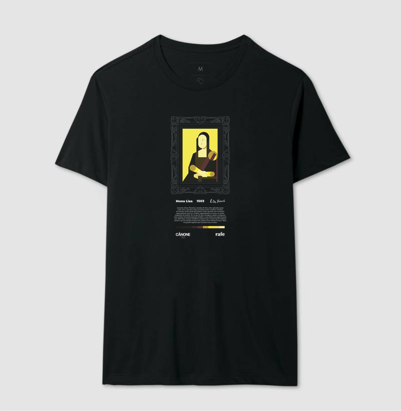Camiseta Mona Lisa - Leonardo da Vinci - Edição Museu - Imagem 4