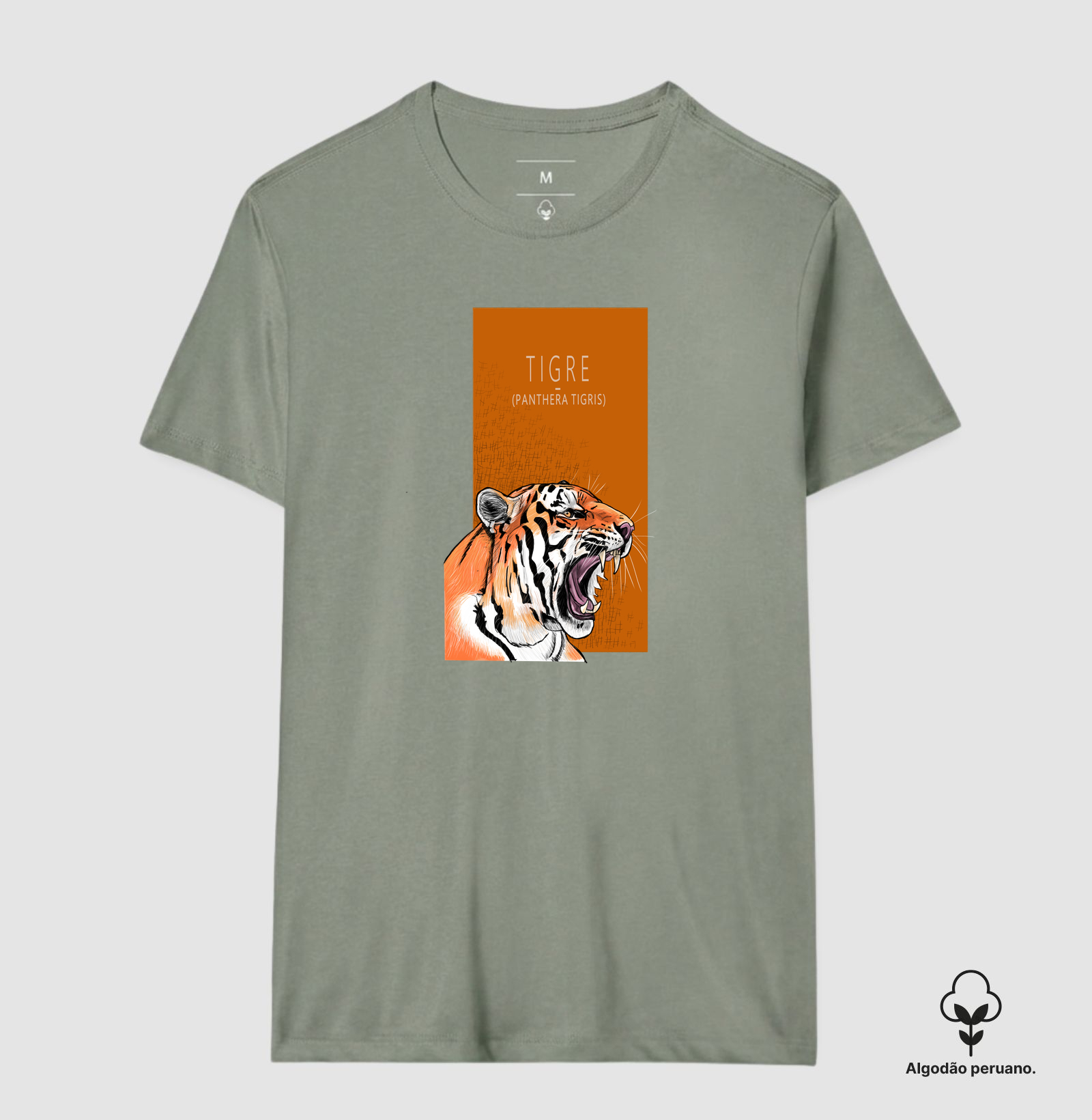 Camiseta Algodão Peruano Tigre - Imagem 8
