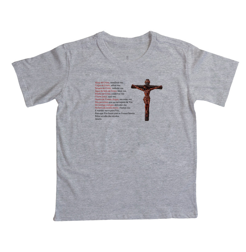 Camiseta Infantil Oração Alma de Cristo - Imagem 3