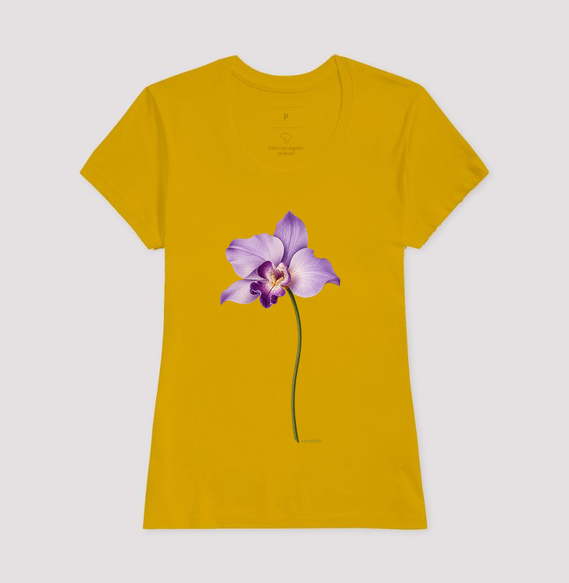 Camiseta Orquídea Lilás (estampa G) - Imagem 11