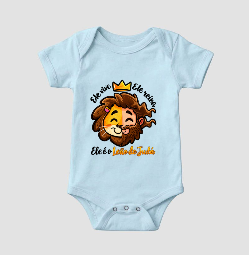 Body Infantil Ele é o Leão de Judá - Imagem 3