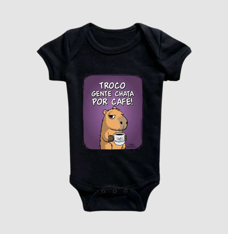Camiseta Capivara Troco por Café - Imagem 2