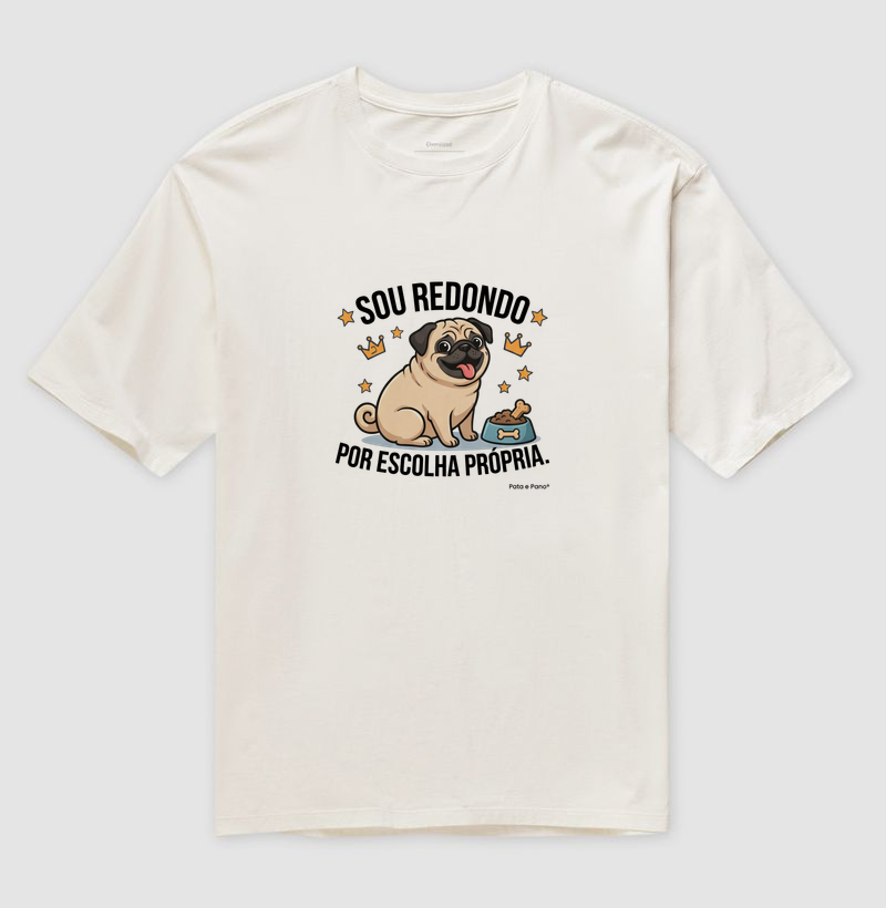 CAMISETA PUG REDONDO - Imagem 4