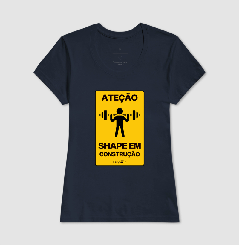 CAMISETA ACADEMIA SHAPE EM CONSTRUÇÃO - Imagem 7