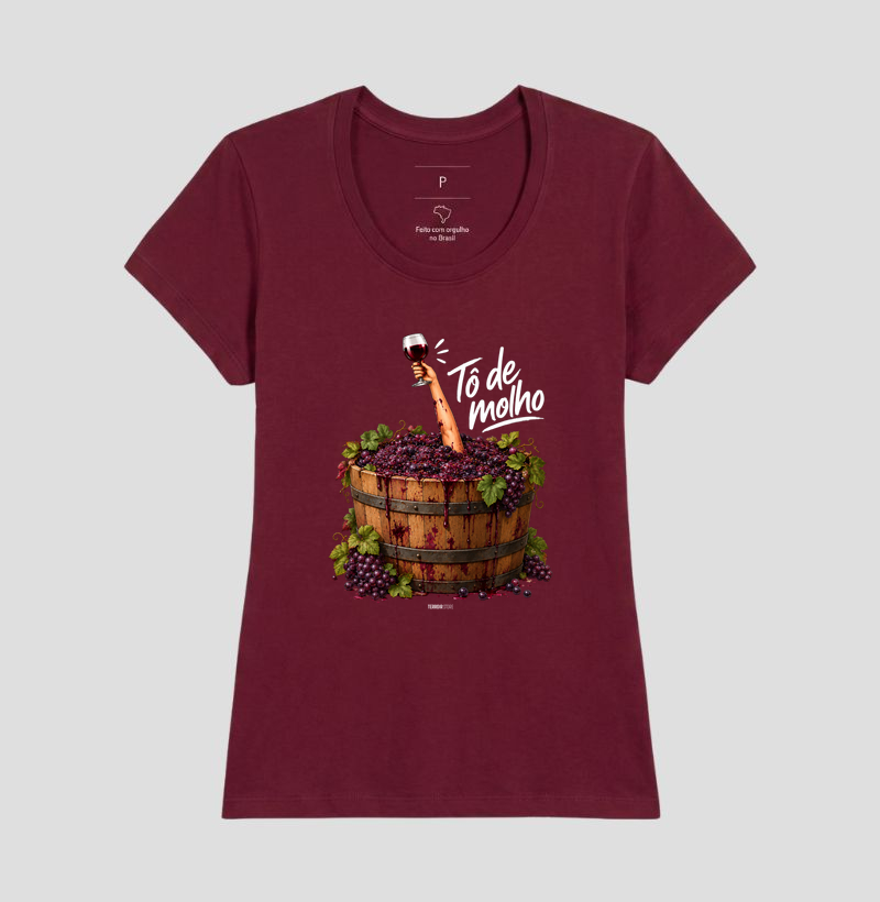 Camiseta Vinho - “Tô de Molho” – Humor & Wine Mood - Imagem 17