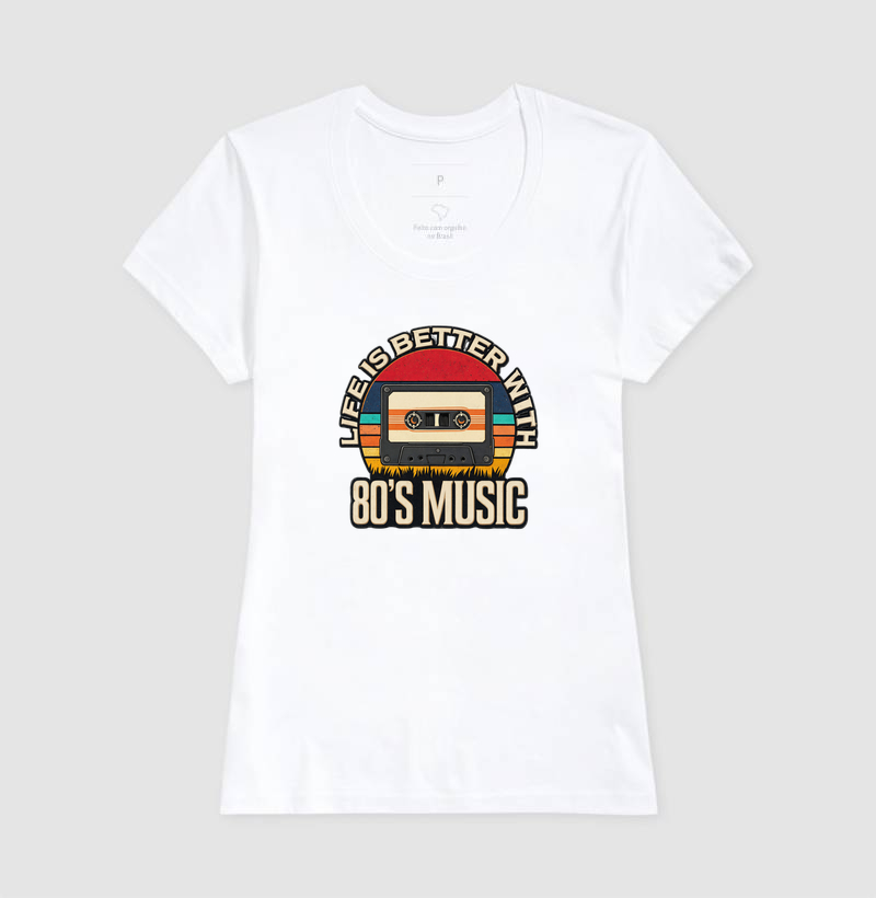 Camiseta Music 80 Retro - Imagem 5