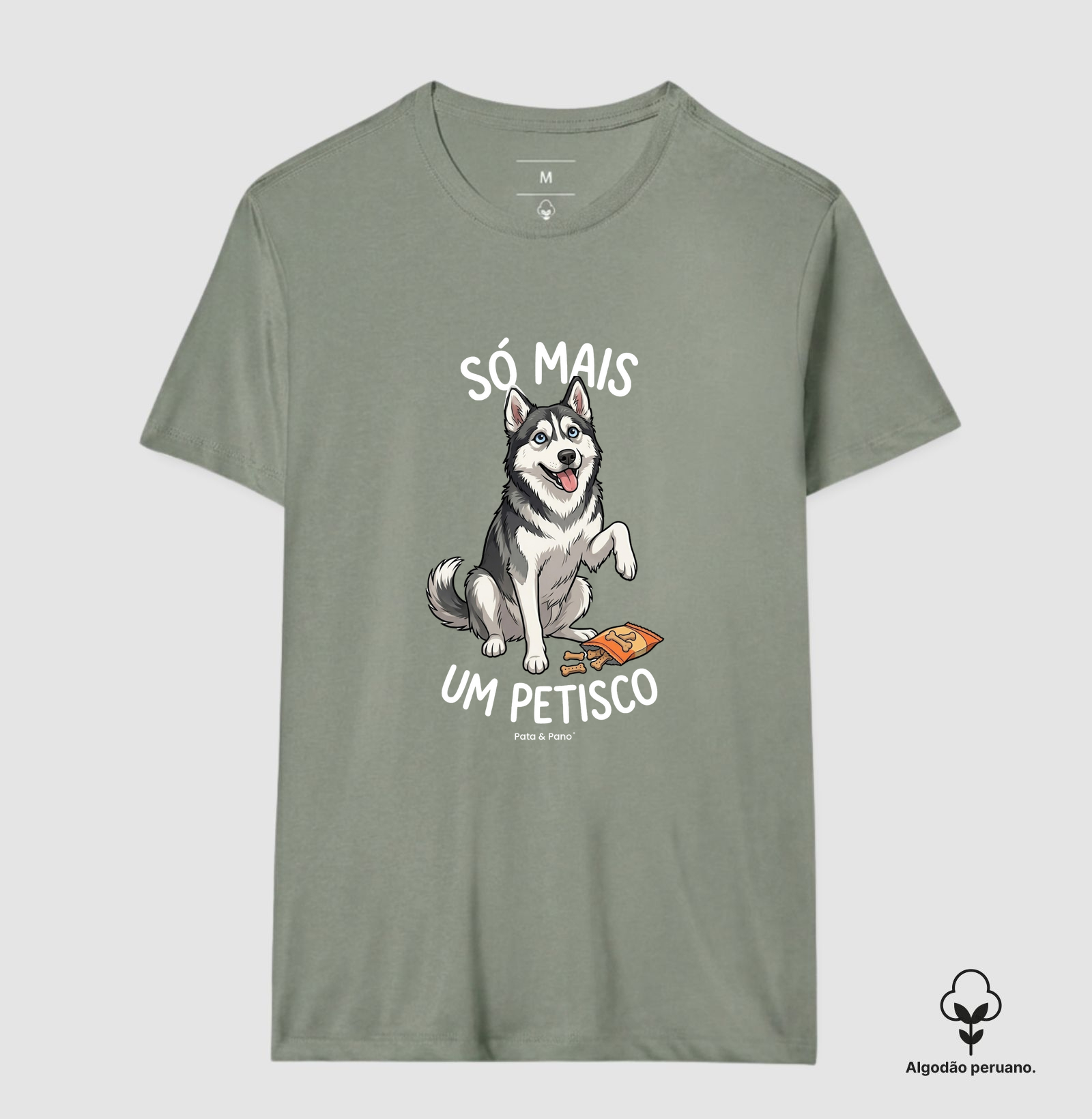 CAMISETA ALGODÃO PERUANO HUSKY PETISCO - Imagem 4