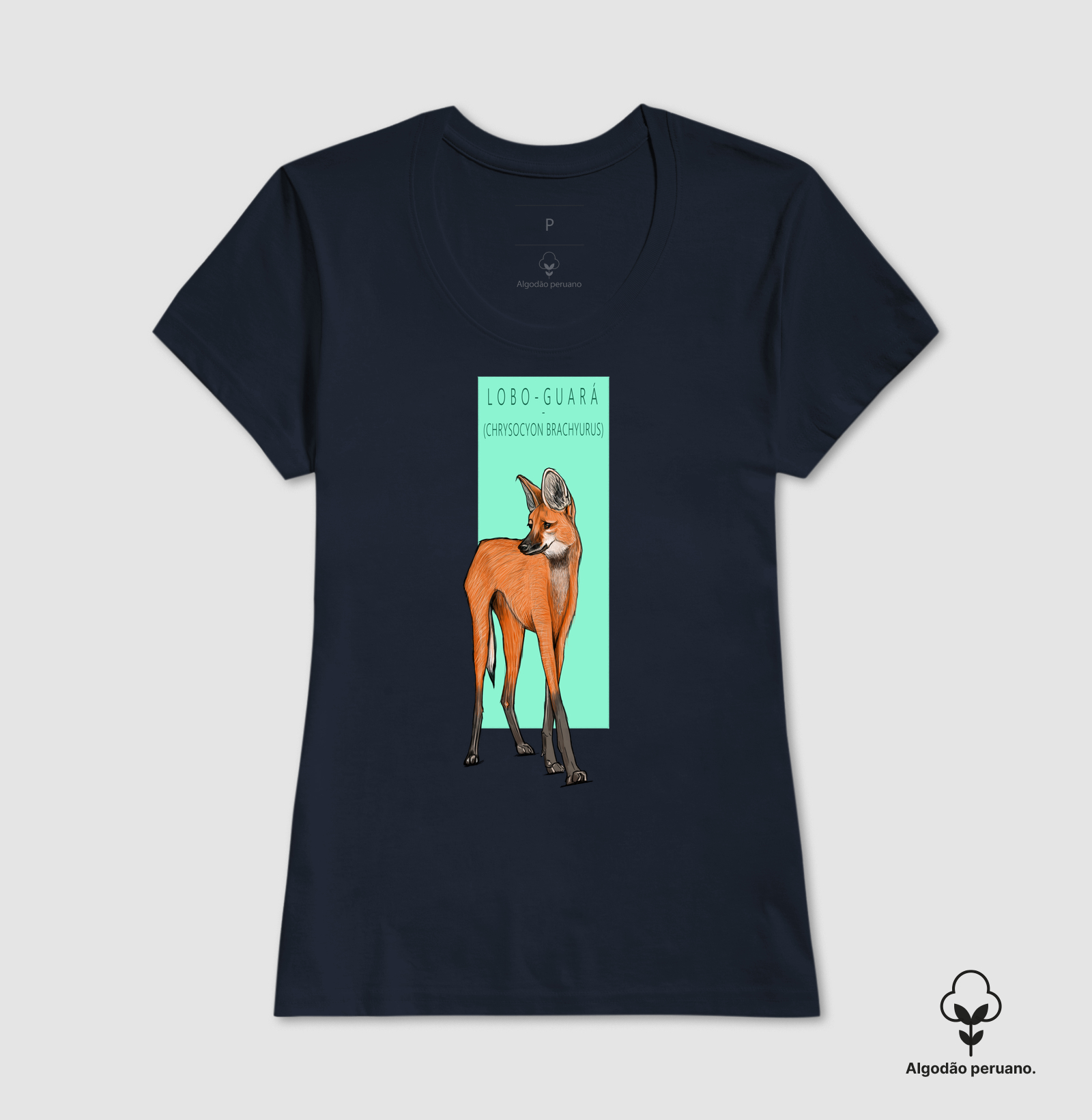 Camiseta Algodão Peruano Lobo-guará - Imagem 6