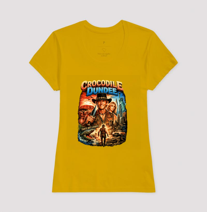 Camiseta Crocodilo Dundee Knife - Imagem 15