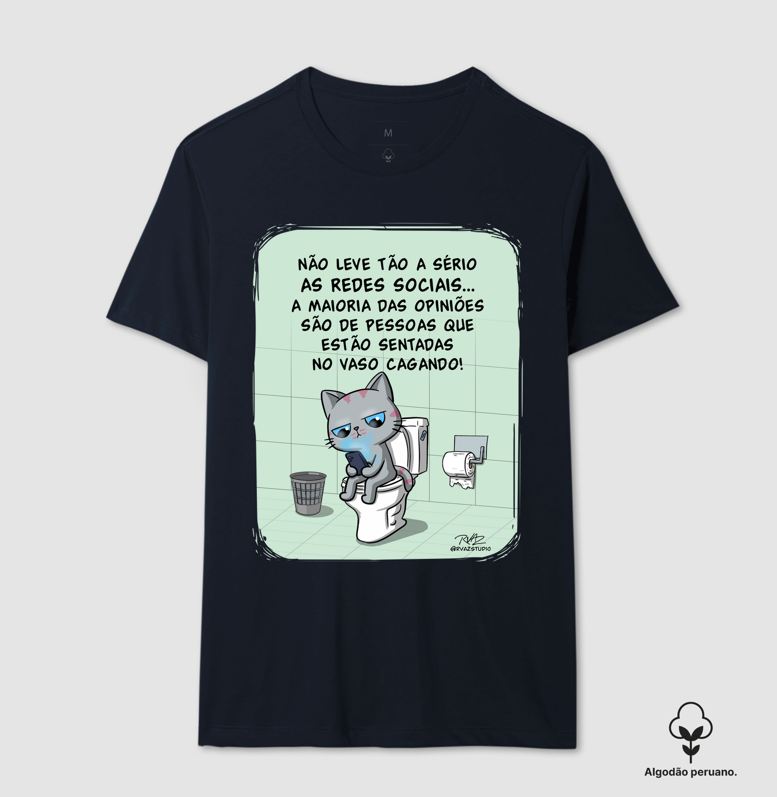 Camiseta Gato Sincero no Vaso - Imagem 2