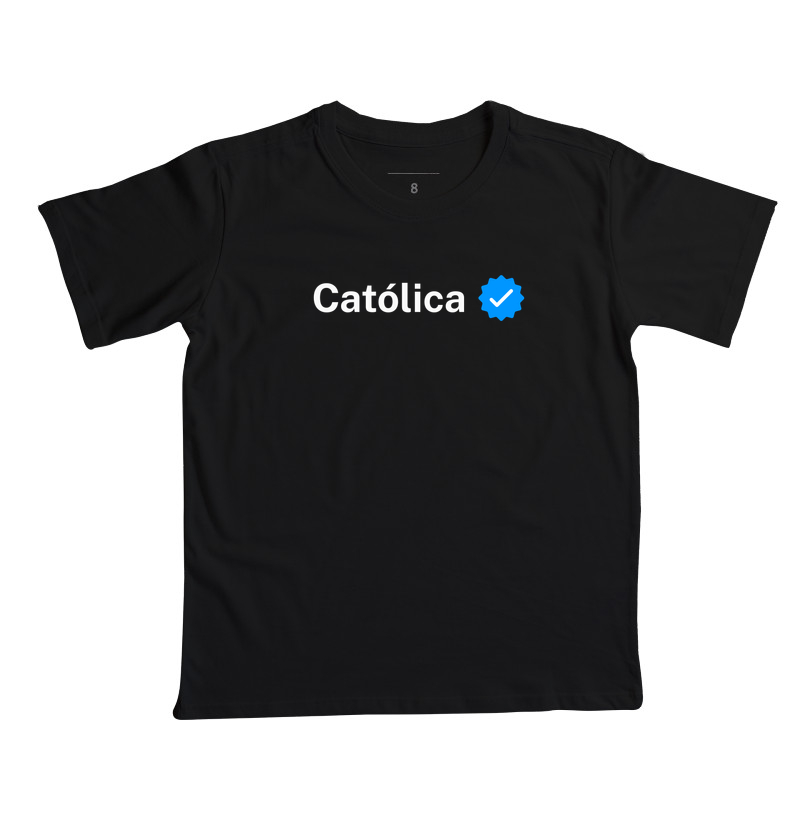 Camiseta Infantil Católica Verificado - Imagem 3