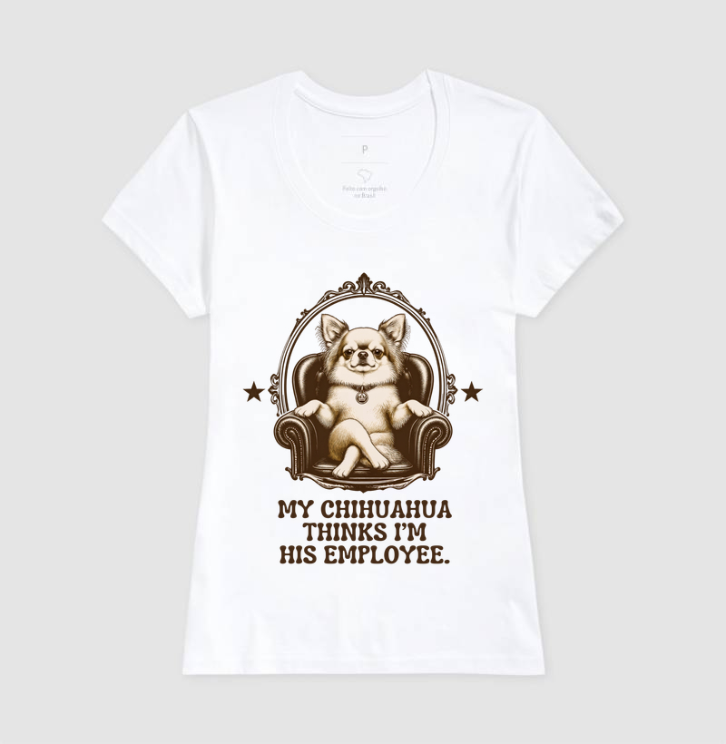 My chihuahua thinks im his employee - Imagem 3
