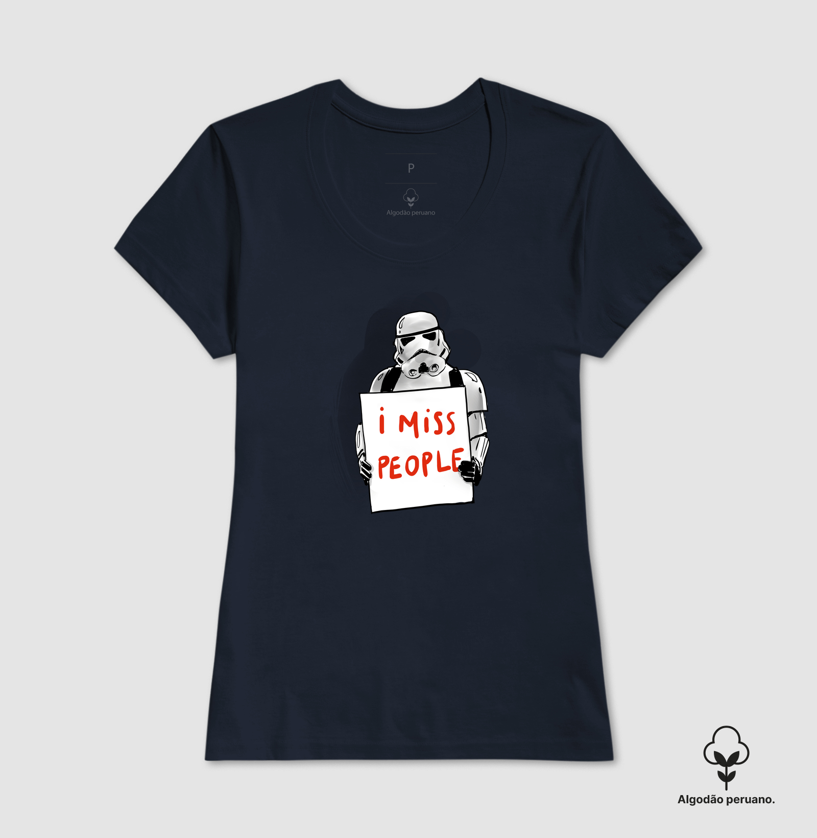 Camiseta I Miss People Algodão Peruano - Imagem 7