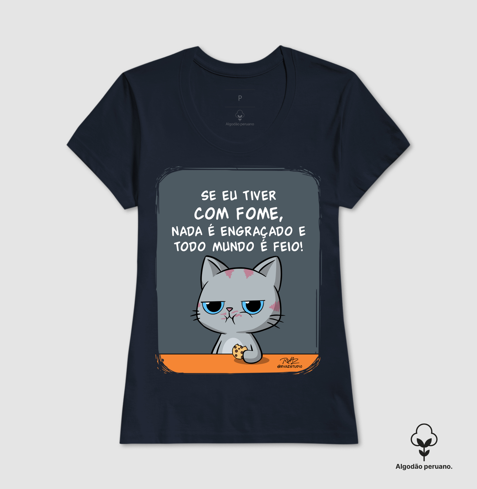 Camiseta Gato Sincero Fome - Imagem 4