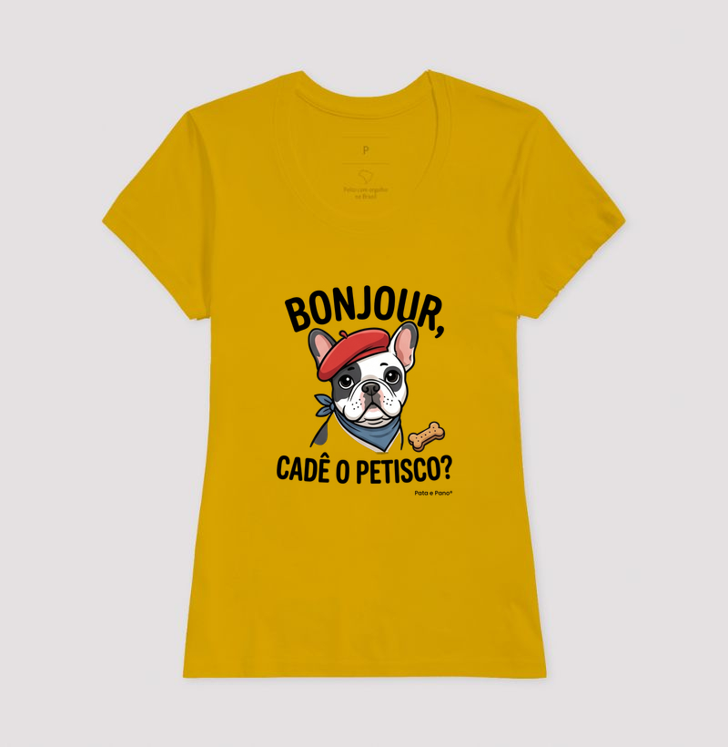 CAMISETA BULDOGUE FRANCÊS BONJOUR - Imagem 15