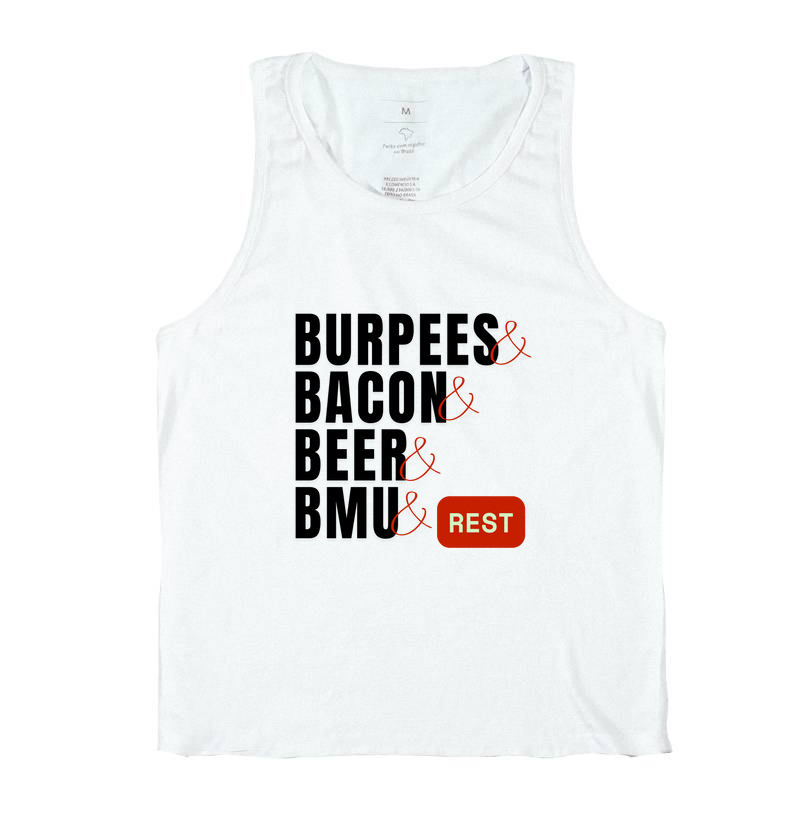 Burpees, Bacon, Beer, BMU - (Branca) - Imagem 2