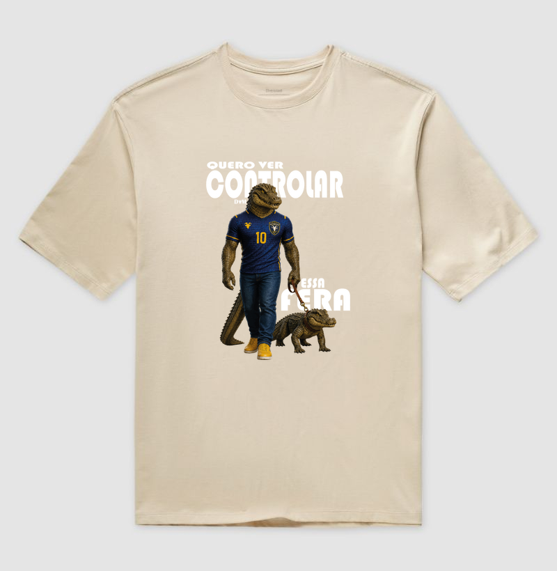 Especial Dia dos Pais (pet) - Camiseta Oversized Quero Ver Controlar Essa Fera - Imagem 3