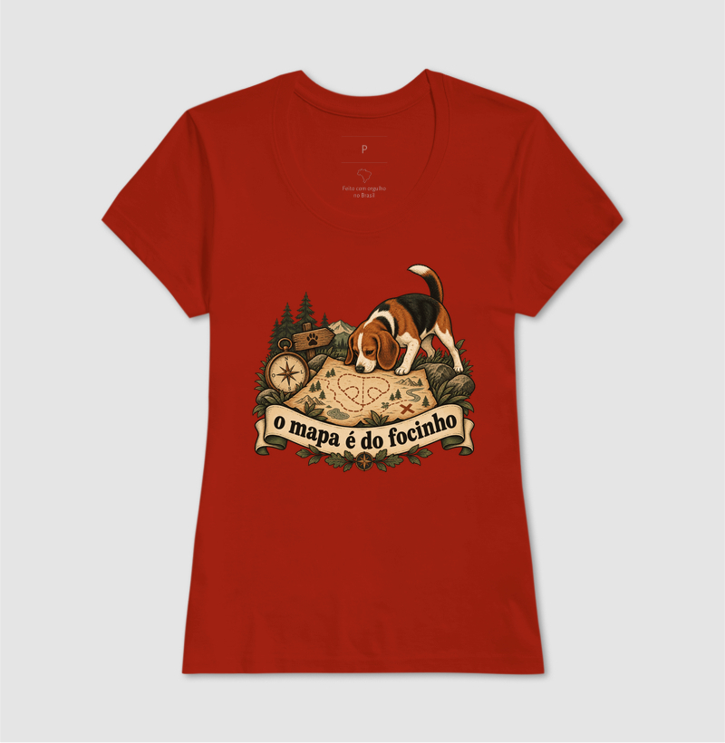 Camiseta Cachorro Aventura "o mapa é do focinho" | Pelo & Pano - Imagem 11