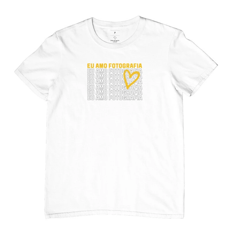 Camiseta eu amo fotografia - Imagem 4