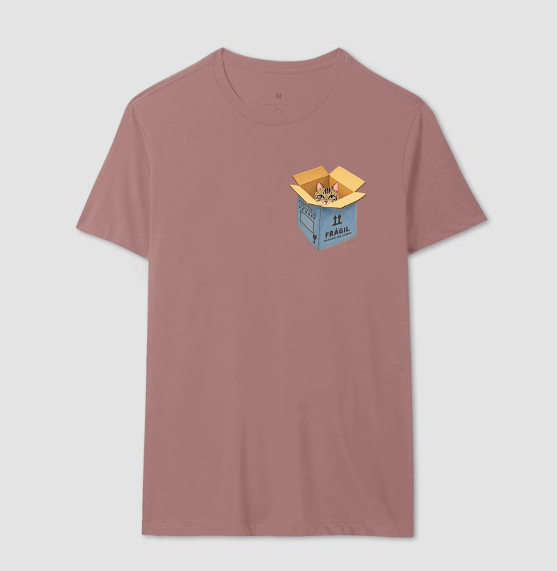Camiseta Gato Frágil na Caixa - Imagem 16
