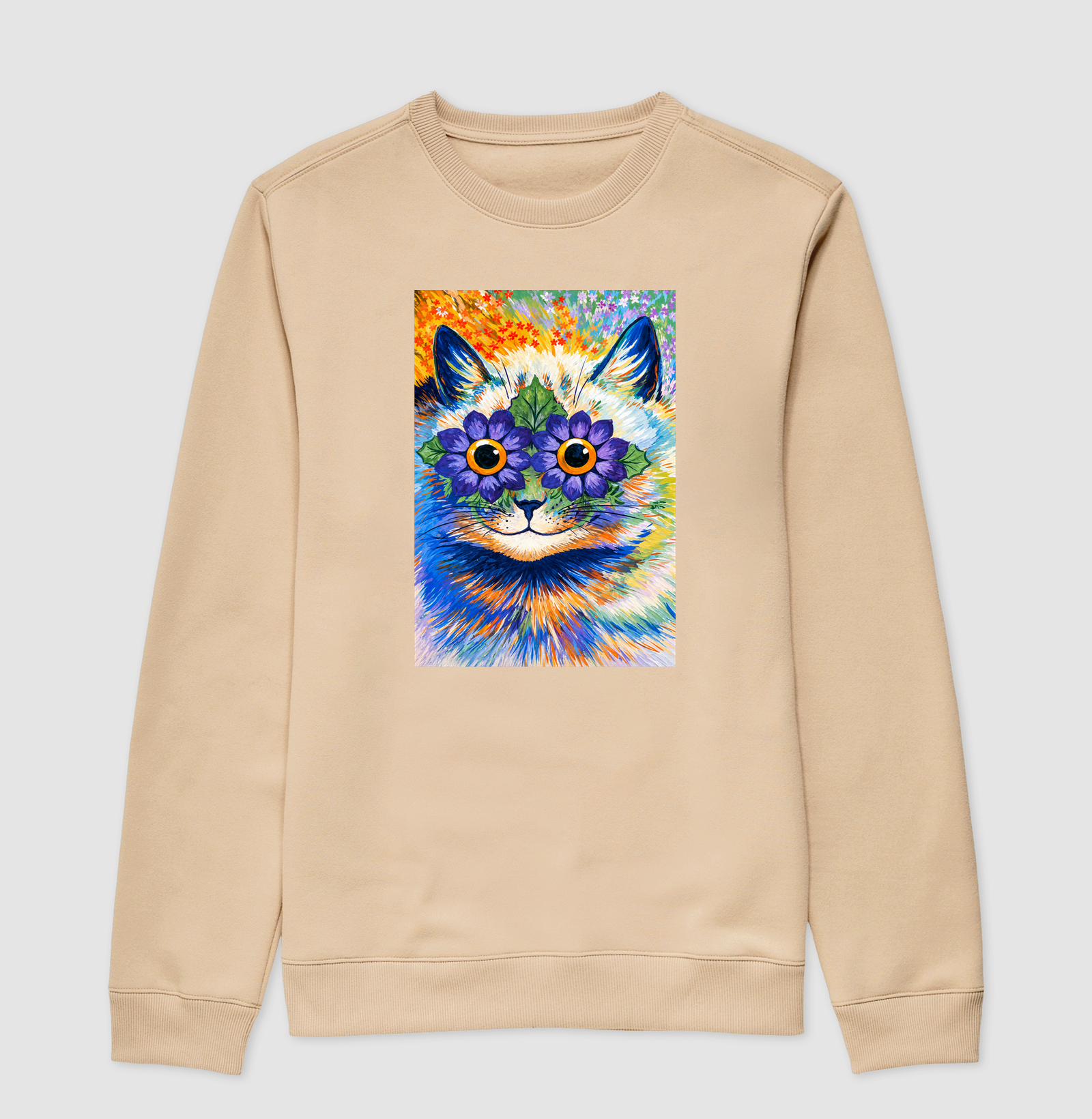 Psychedelic Flower Cat -  Louis Wain - Imagem 3