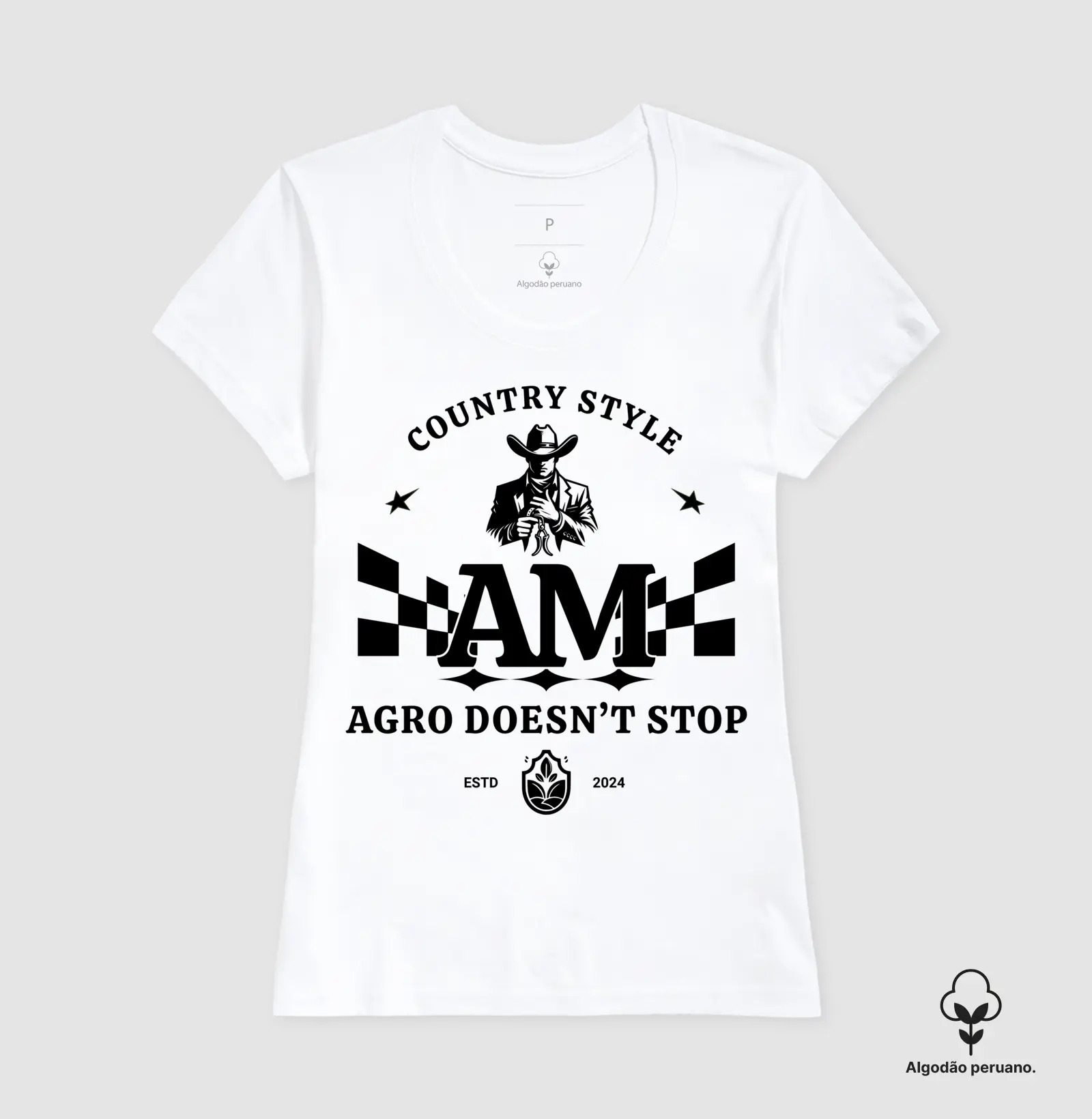 Camiseta Algodão Peruano Agro Mato - Imagem 3