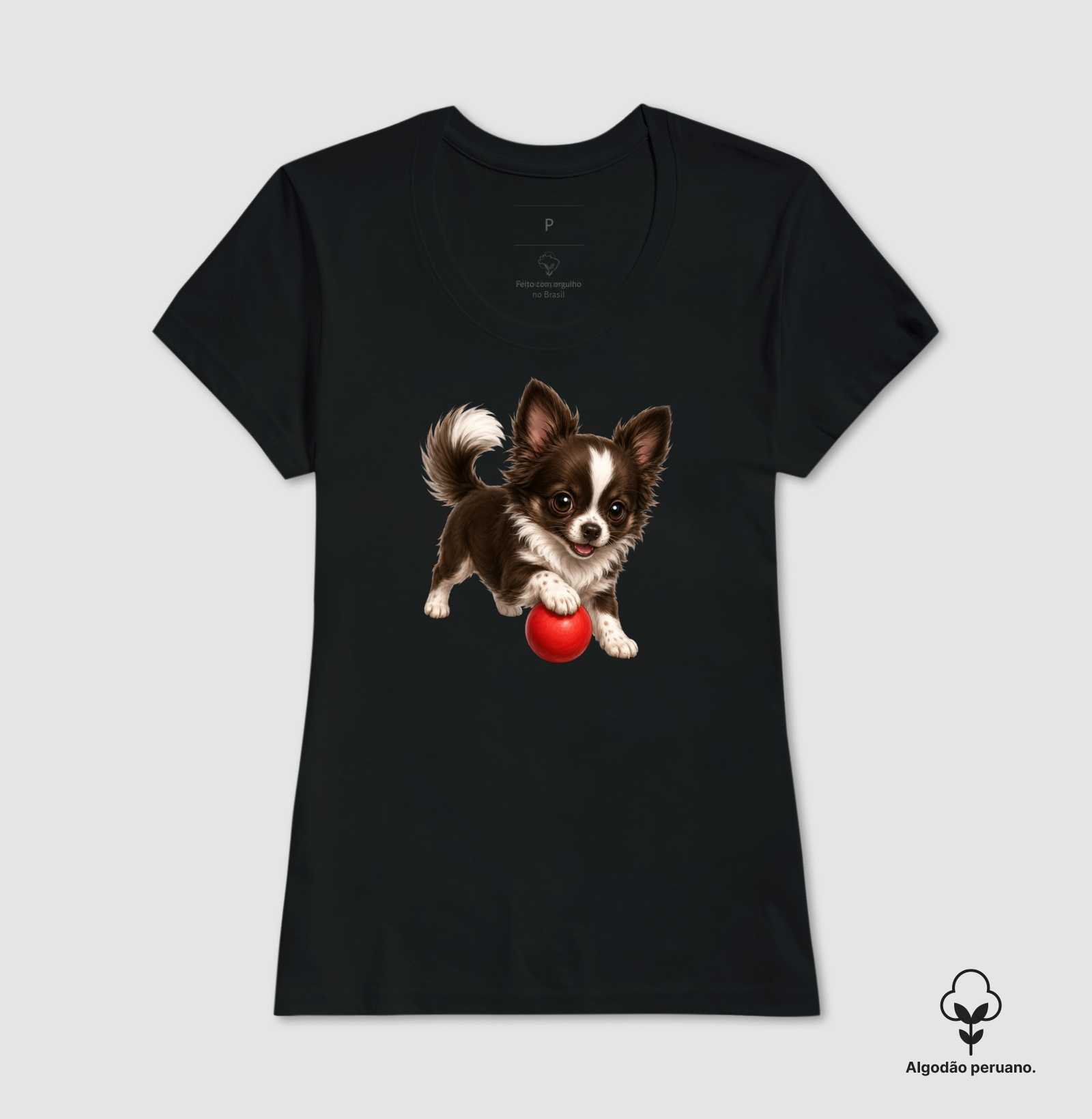 Chihuahua Pelo Longo Marrom - Desenho Animado - Imagem 9