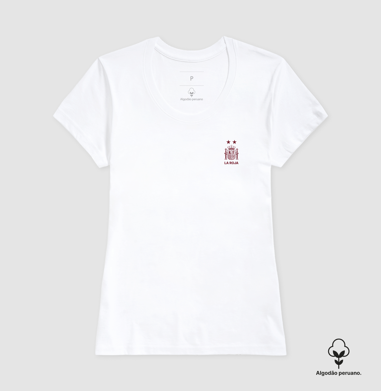 Camiseta Premium Feminina Espanha - La Roja 02 Estrela - Imagem 3