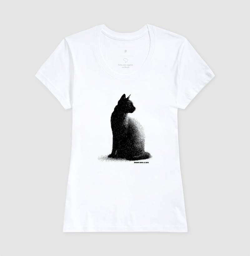 Gato pontilhismo olhando para trás - Imagem 4