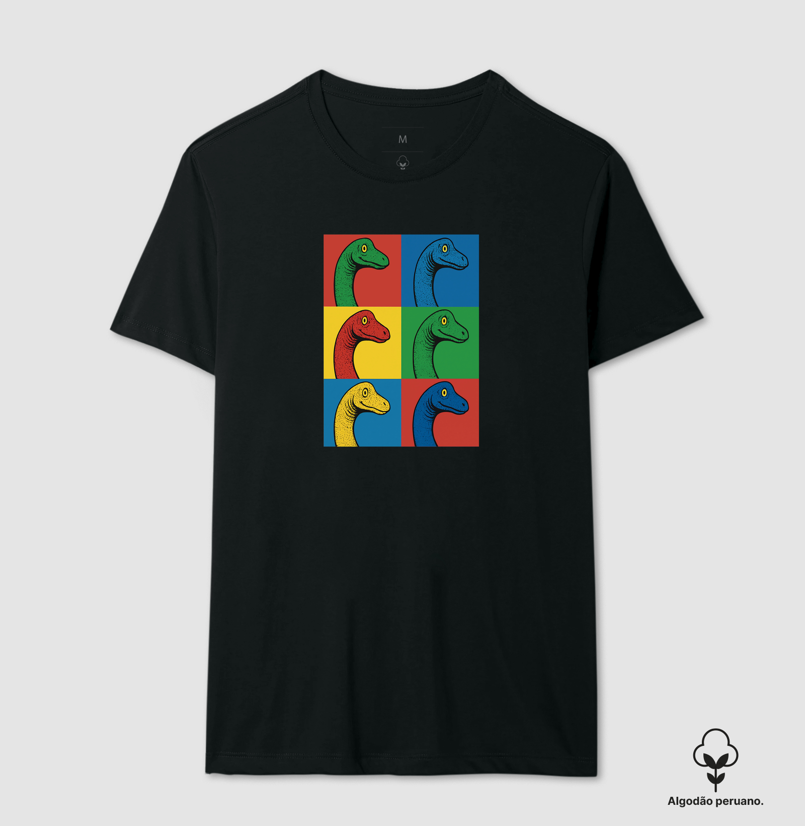Camiseta Algodão Peruano Dino Pop Braquiossauro - Imagem 2