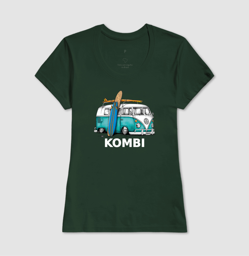 Kombi Surf Beach - VW Vintage Verde e Pranchas - Estilo Surfista Retrô - Imagem 9
