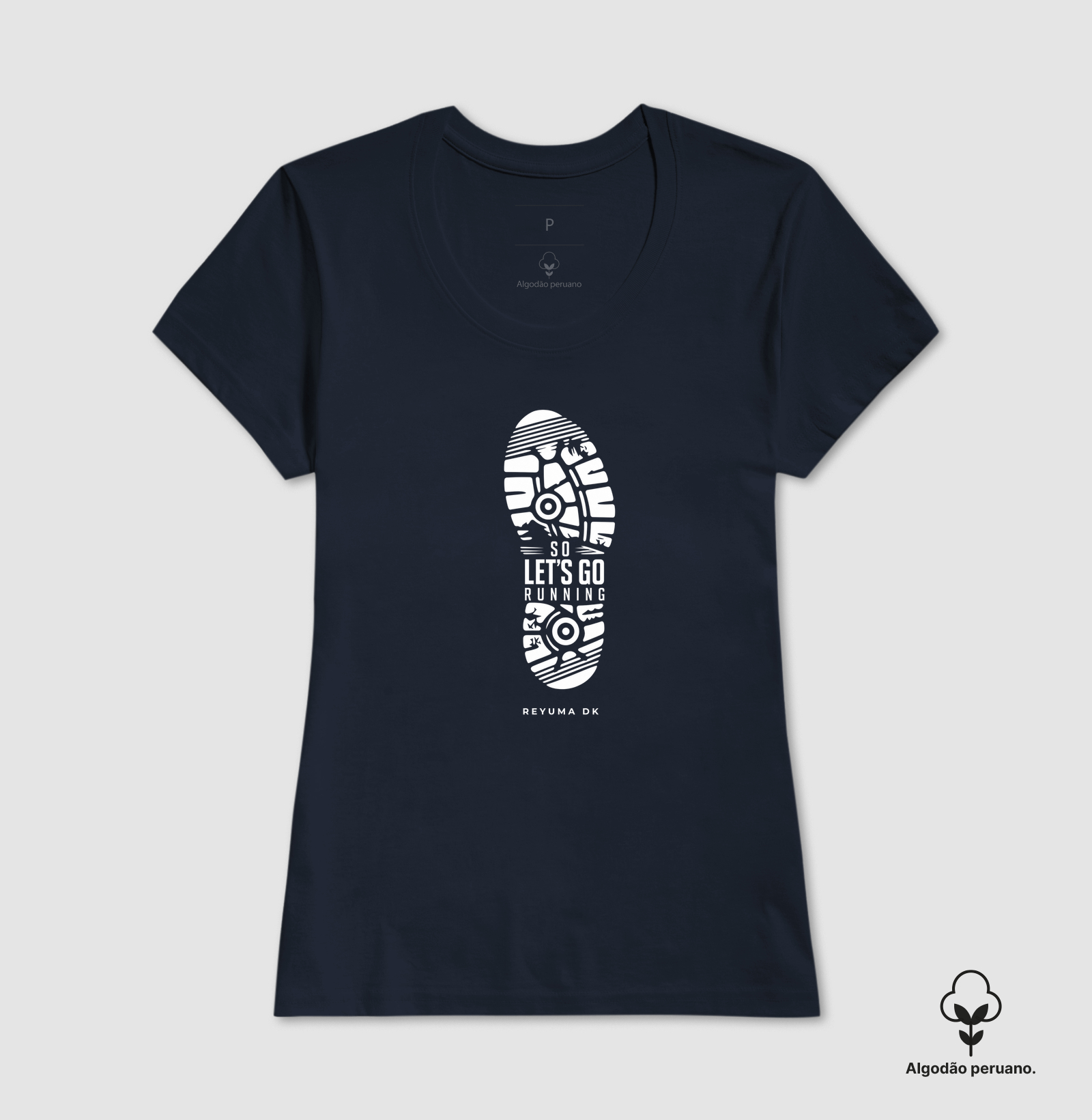 Camiseta Masculina, Feminina, Babylook e Unissex de Algodão Peruano Corrida "So Let’s Go Running" - Imagem 8