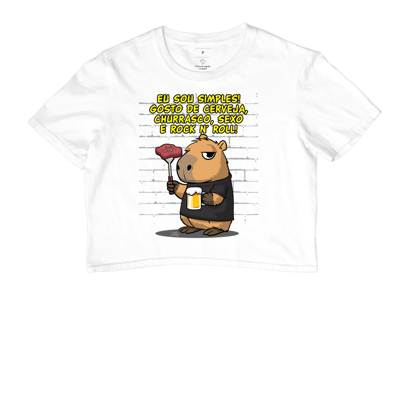 Camiseta Capivara rock simples - Imagem 3