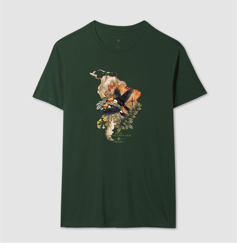 Camiseta Tucanos & Ipê - Brasil Terra de Santa Cruz - Fé, História e Natureza - Imagem 12