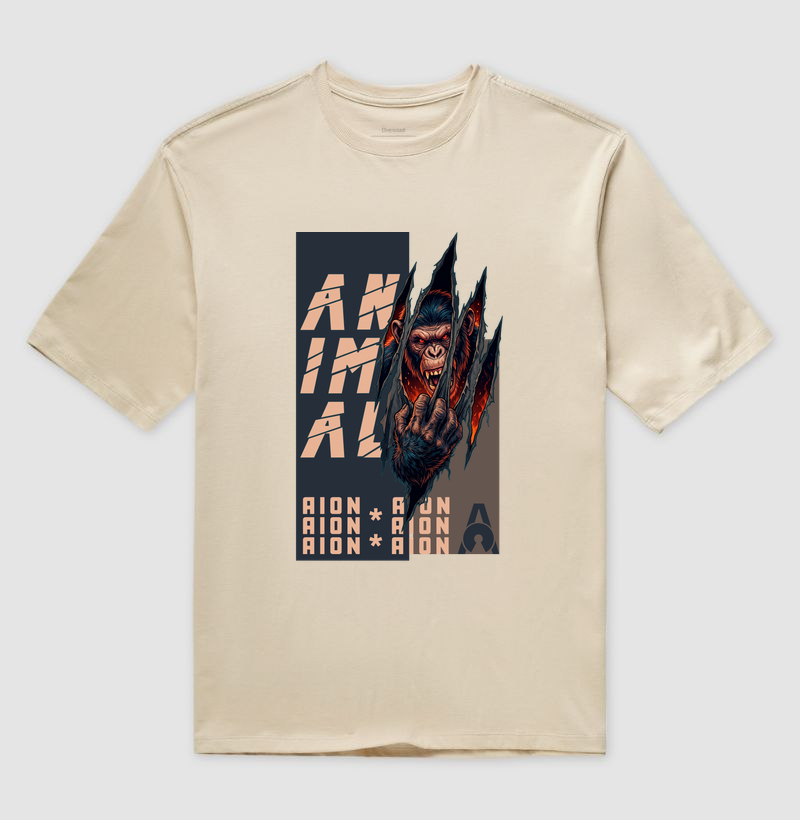 Camiseta Oversized Chimpanzé | Origem Eterna — Aion Abstract - Imagem 4