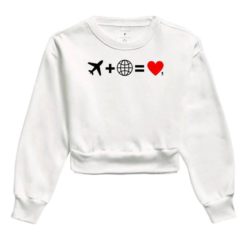 Camiseta Aviao Mais Mundo Igual Amor | Equacao Viagem Minimalista | Colecao Viciados em Viagem - Imagem 3