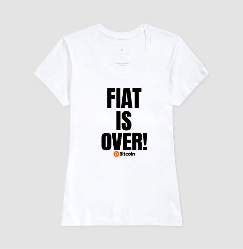 Camiseta Bitcoin Fiat Is Over - Imagem 6
