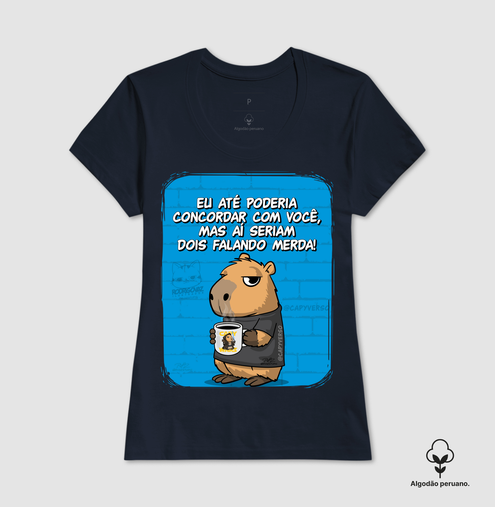 Camiseta Capivara Falando Merda - Imagem 3