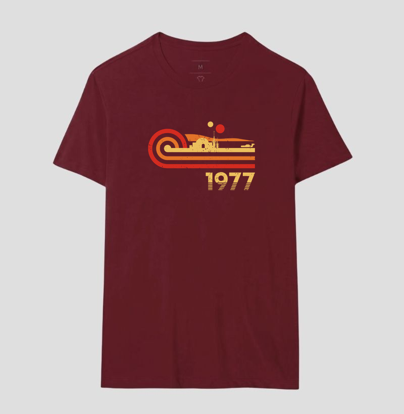 Camiseta  Retro Vintage Desert Planet 1977 - Imagem 8