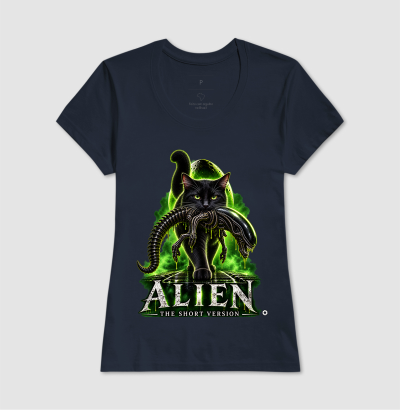 Camiseta Alien – The Short Version Gatos (pretinho) - Imagem 7