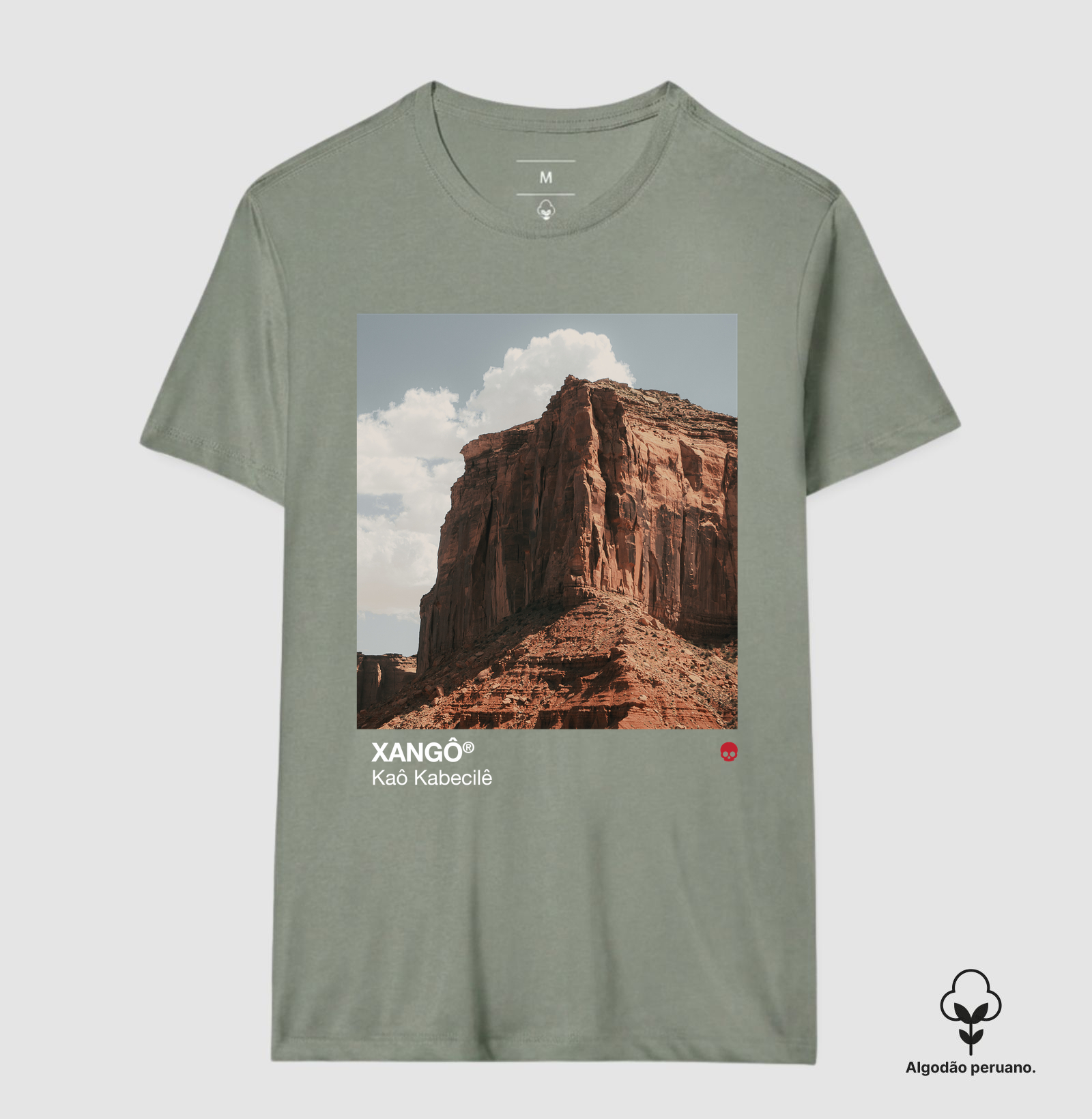Camiseta Umbanda Orixá Xangô - Pedreira | Em Algodão Peruano - Imagem 3