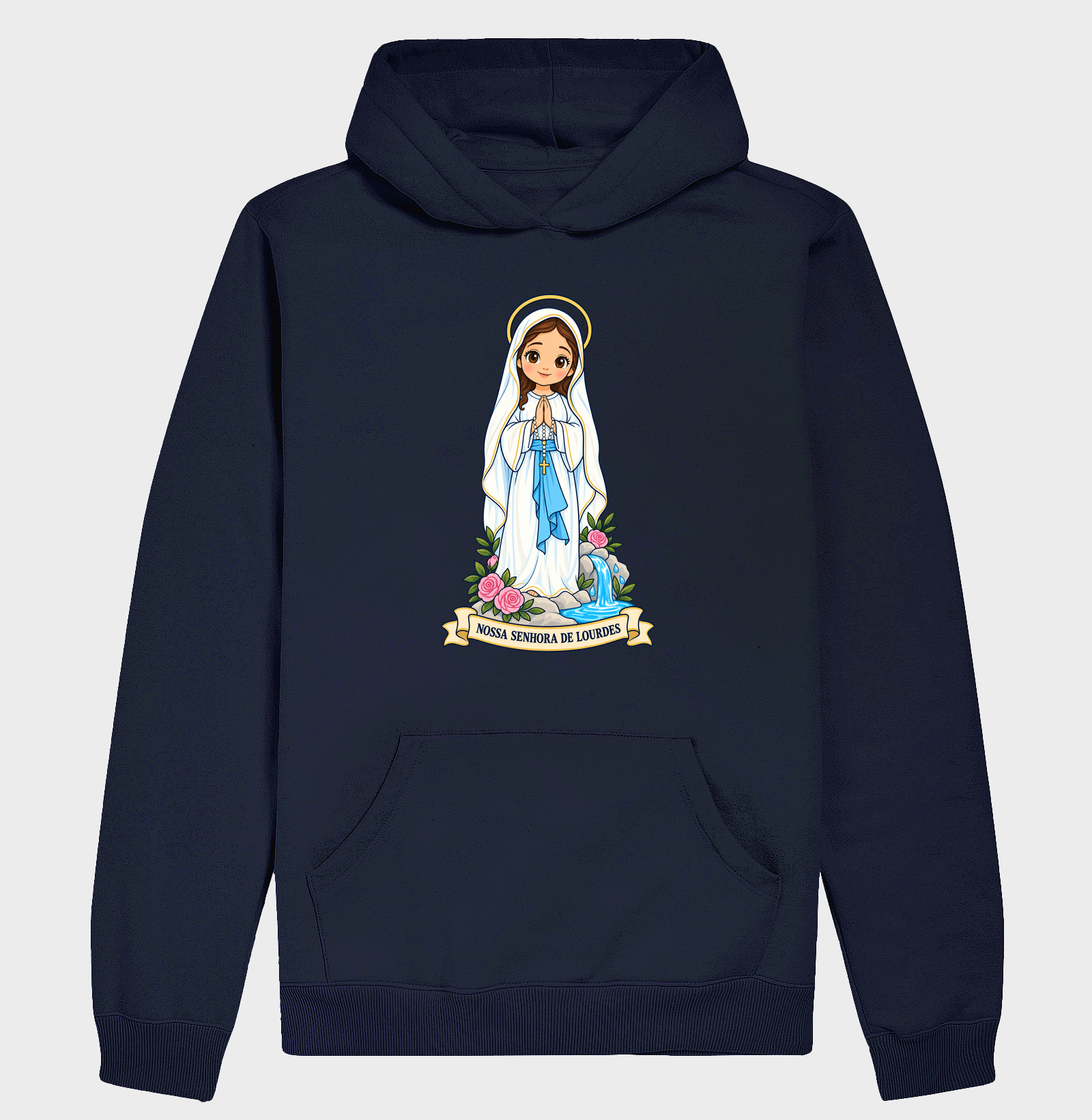 Nossa Senhora de Lourdes estilo chibi - Imagem 4