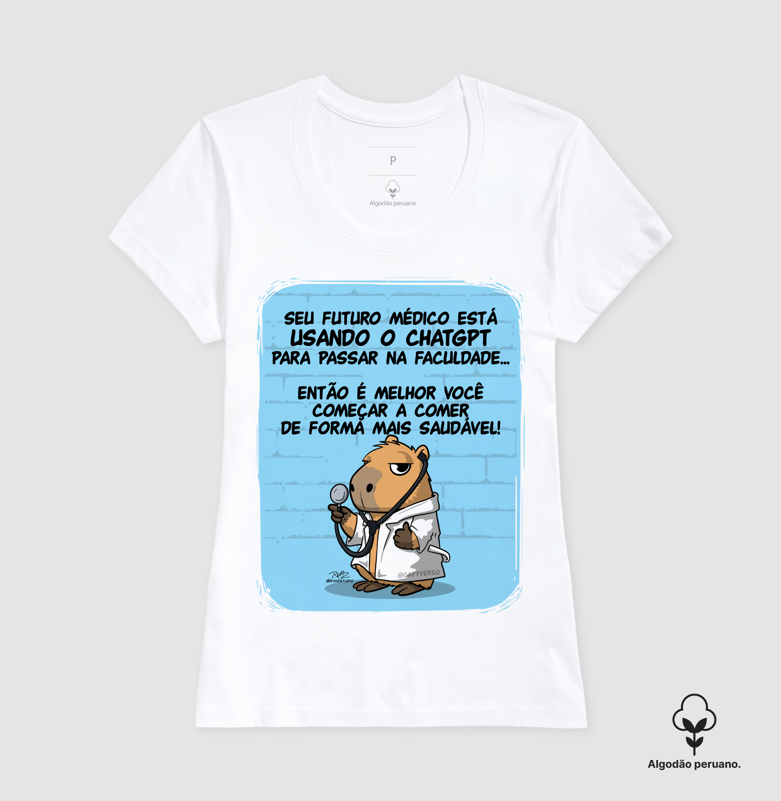 Camiseta Capivara Médico - Imagem 5