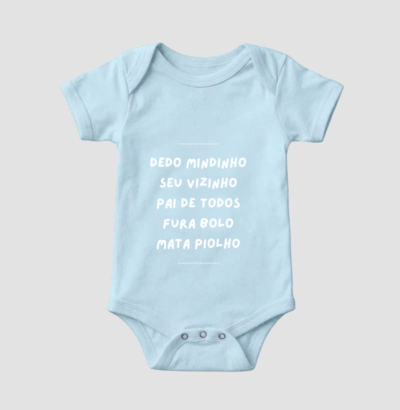 Body Infantil Dedo Mindinho - Letra Brancas - Imagem 6