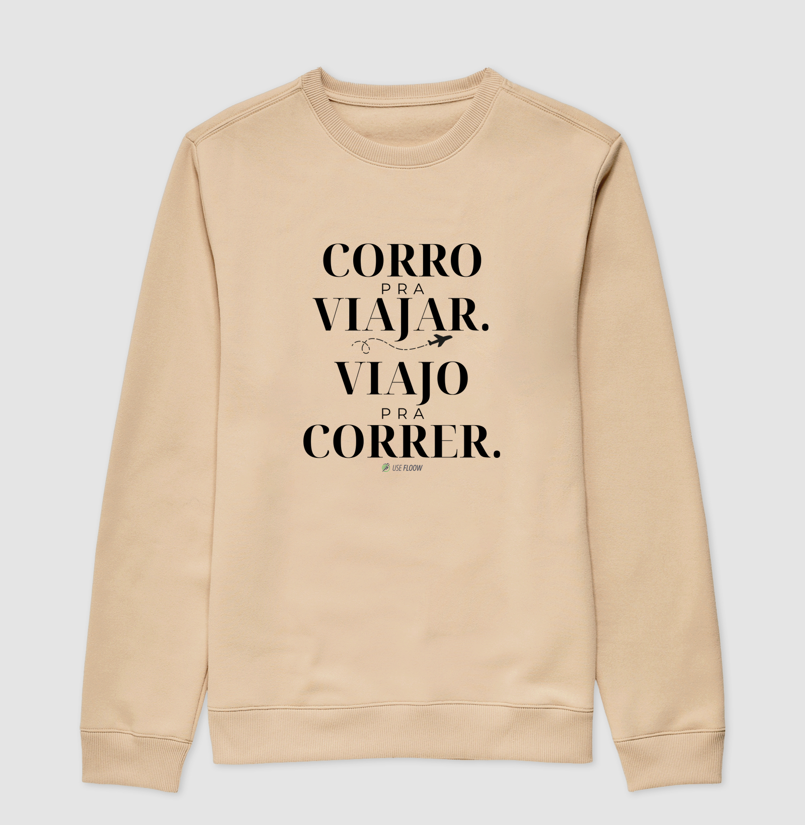 Moletom Corrida - Corro Para Viajar. Viajo Para Correr. - Imagem 3