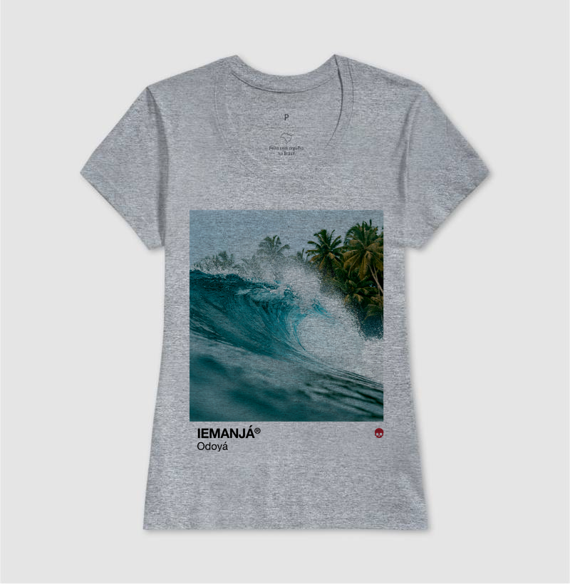 Camiseta Umbanda Orixá Iemanjá - Mar e Coqueiros - Imagem 9
