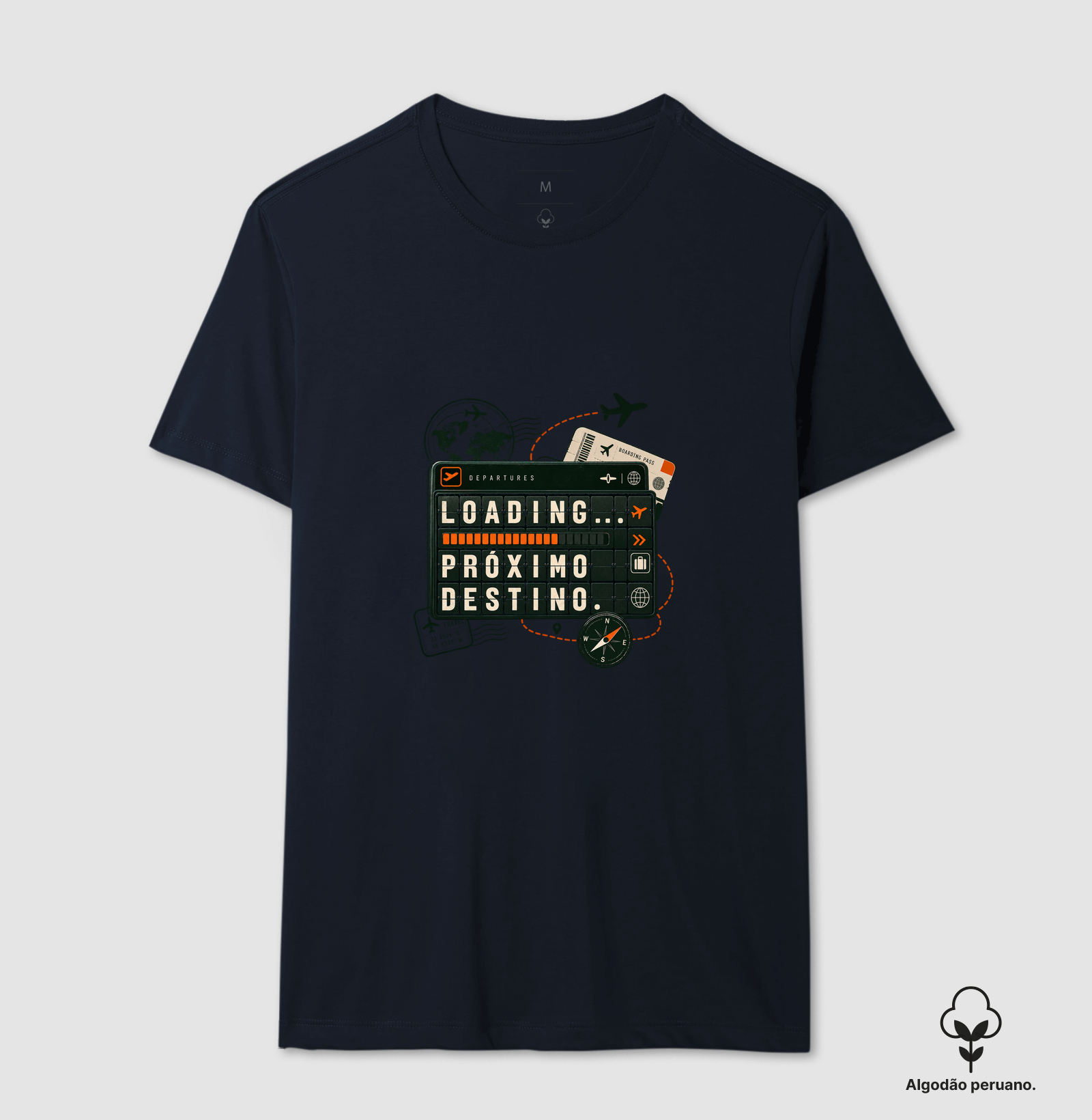 Camiseta Algodão Peruano | Loading... Próximo Destino - Imagem 6