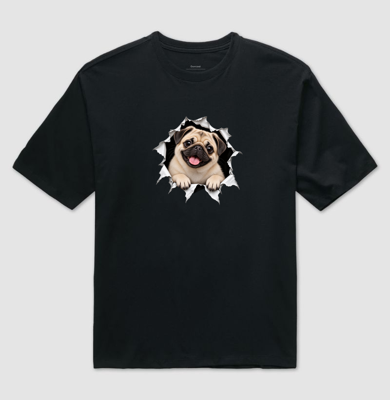 Pug Saindo da Camiseta - Imagem 2